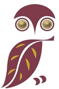 image of maroon with gold owl icon