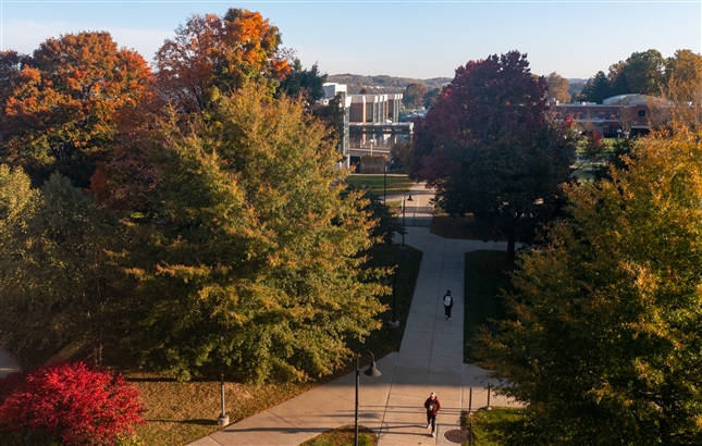 Fall Campus Aerial view