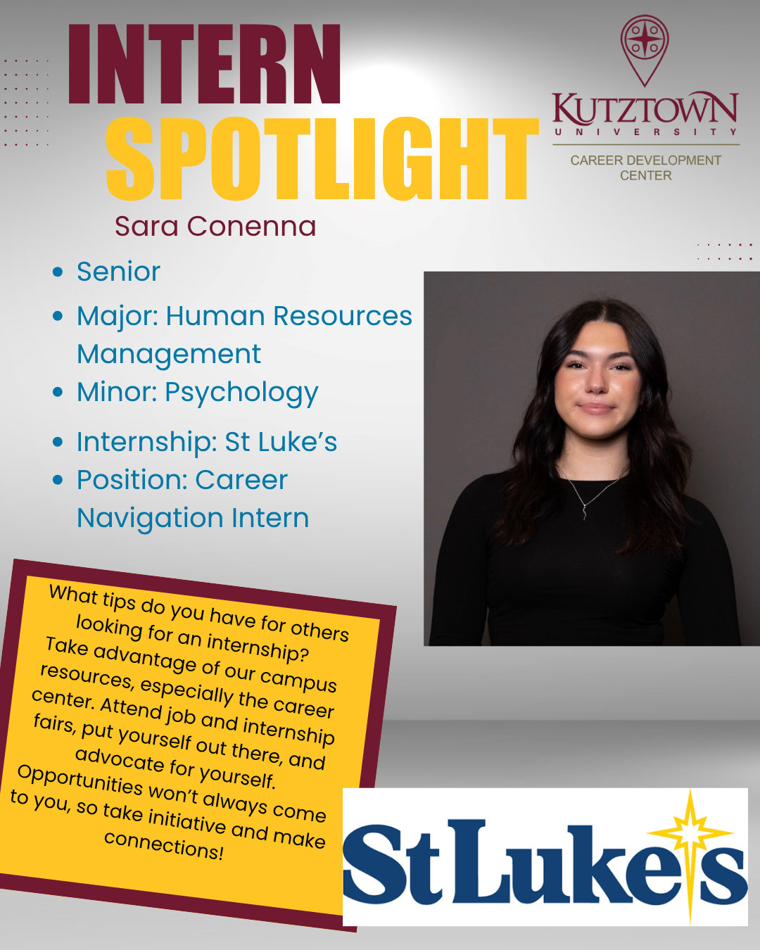 Internship spotlight Sara Conenna 