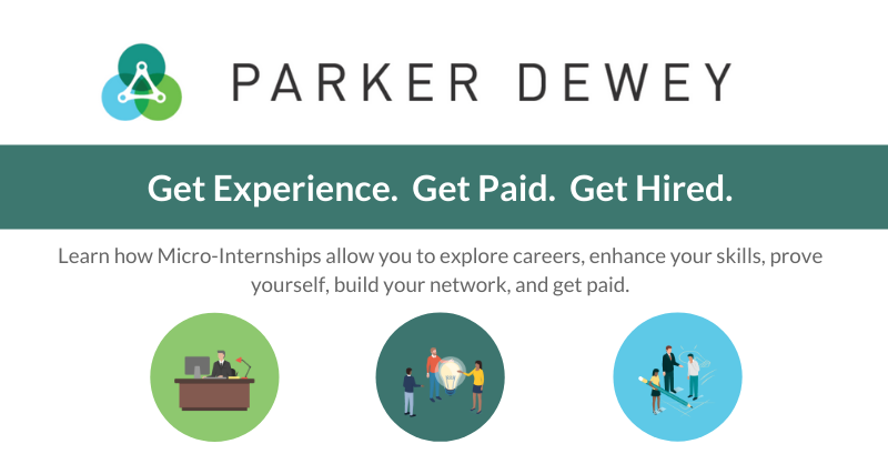 Parker-Dewey micro-internship logo banner 