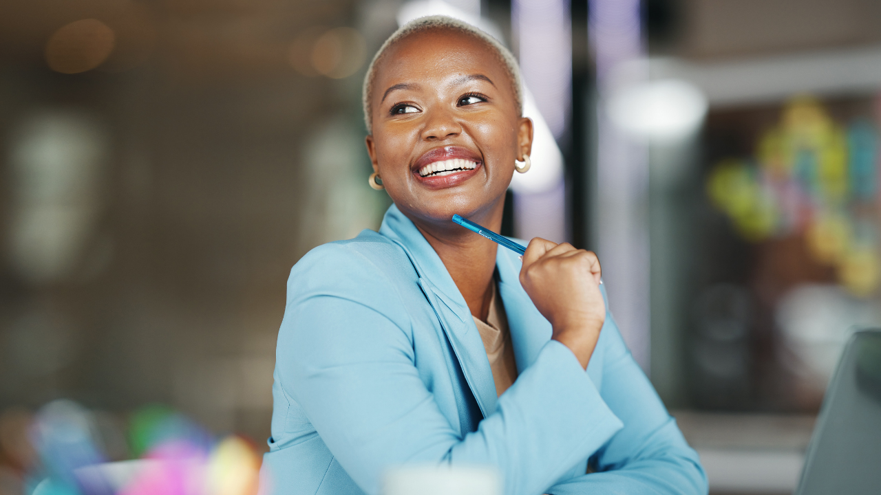 Woman smiling at the camera