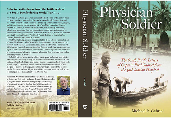 Book jacket for Michael P. Gabriel's book Physician Soldier 