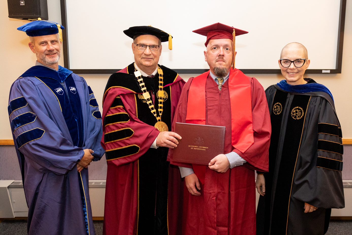 LAS Dean, President, and Provost with Rob Crites