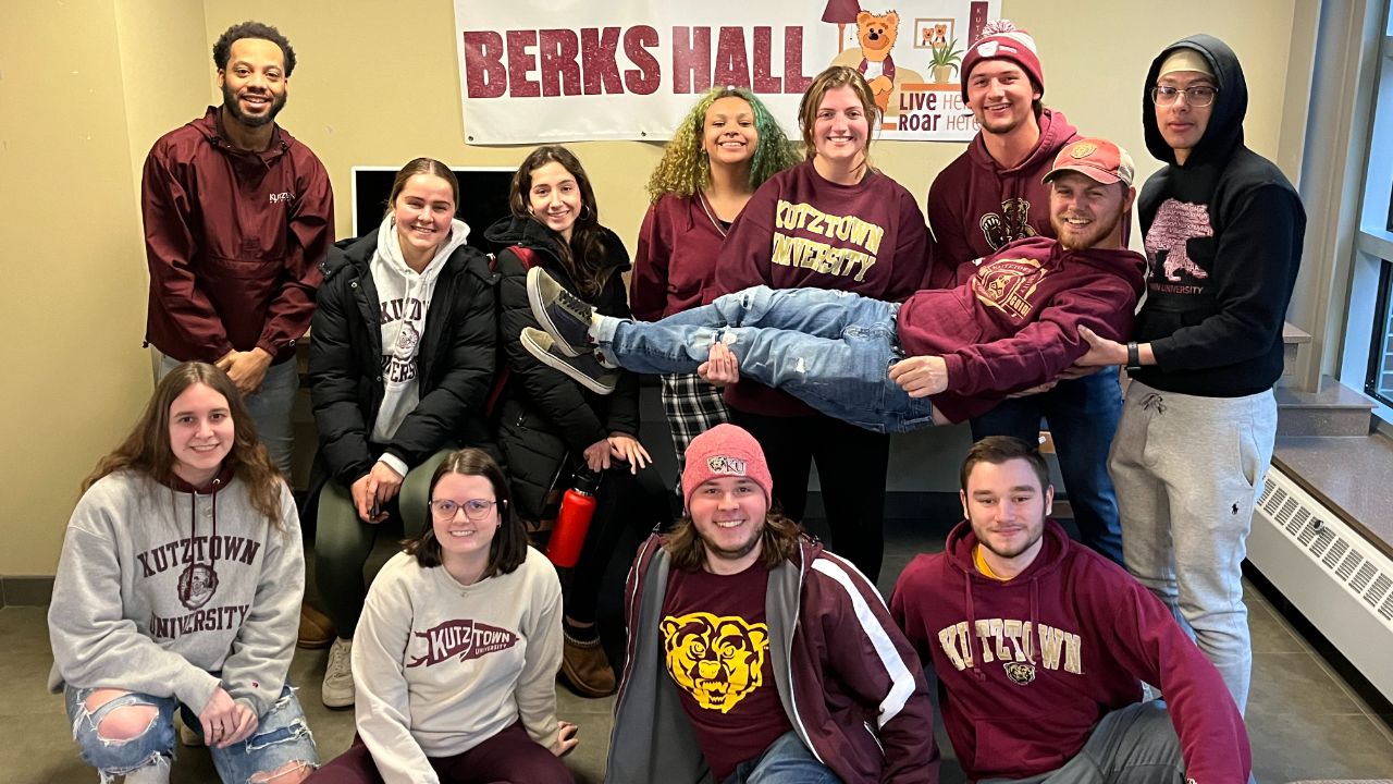 Berks Staff posing in Berks lobby 