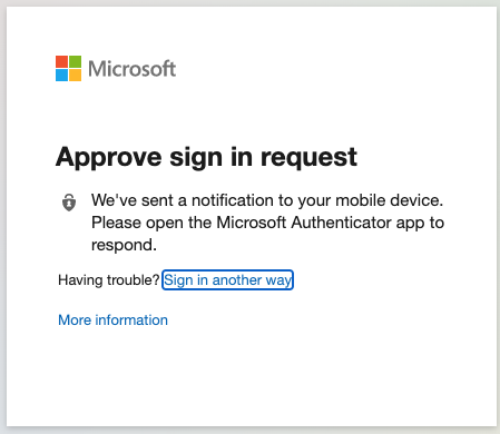 popup that says "approve sign-in request" 