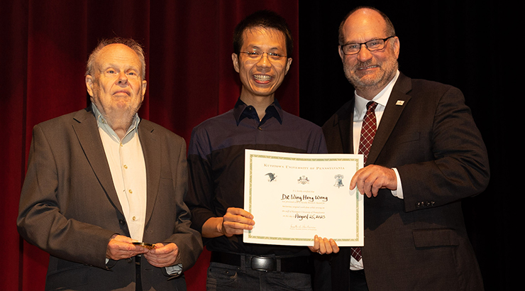 Dr. Wong winning the Chambliss Award