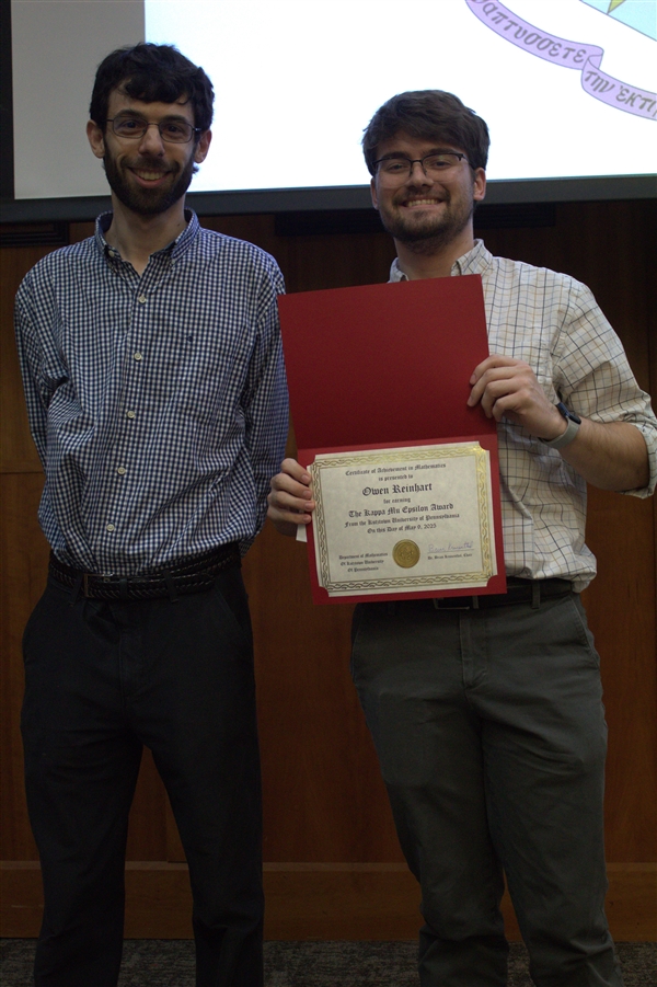 Math Award Winner