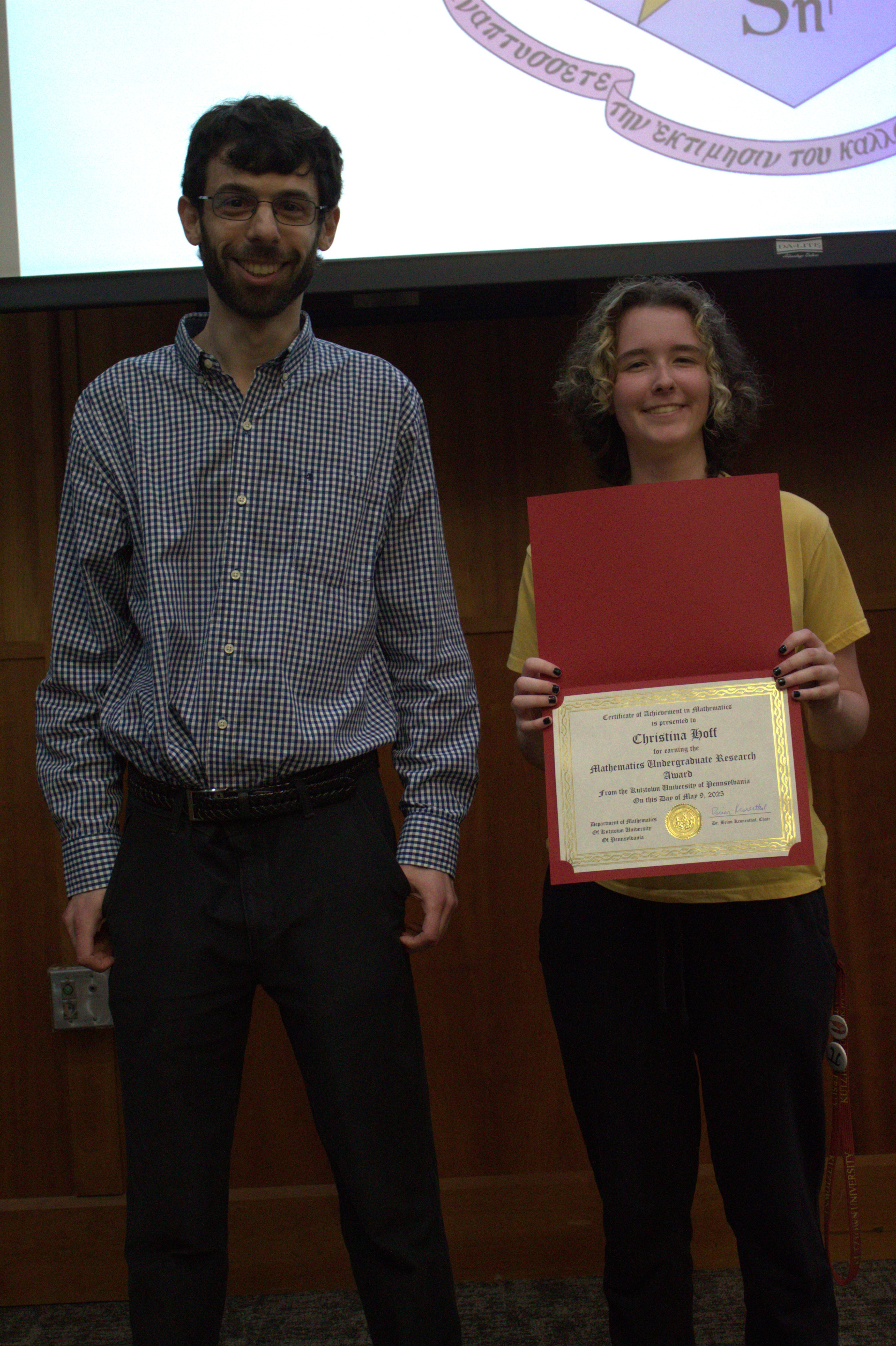 Math Award Winner