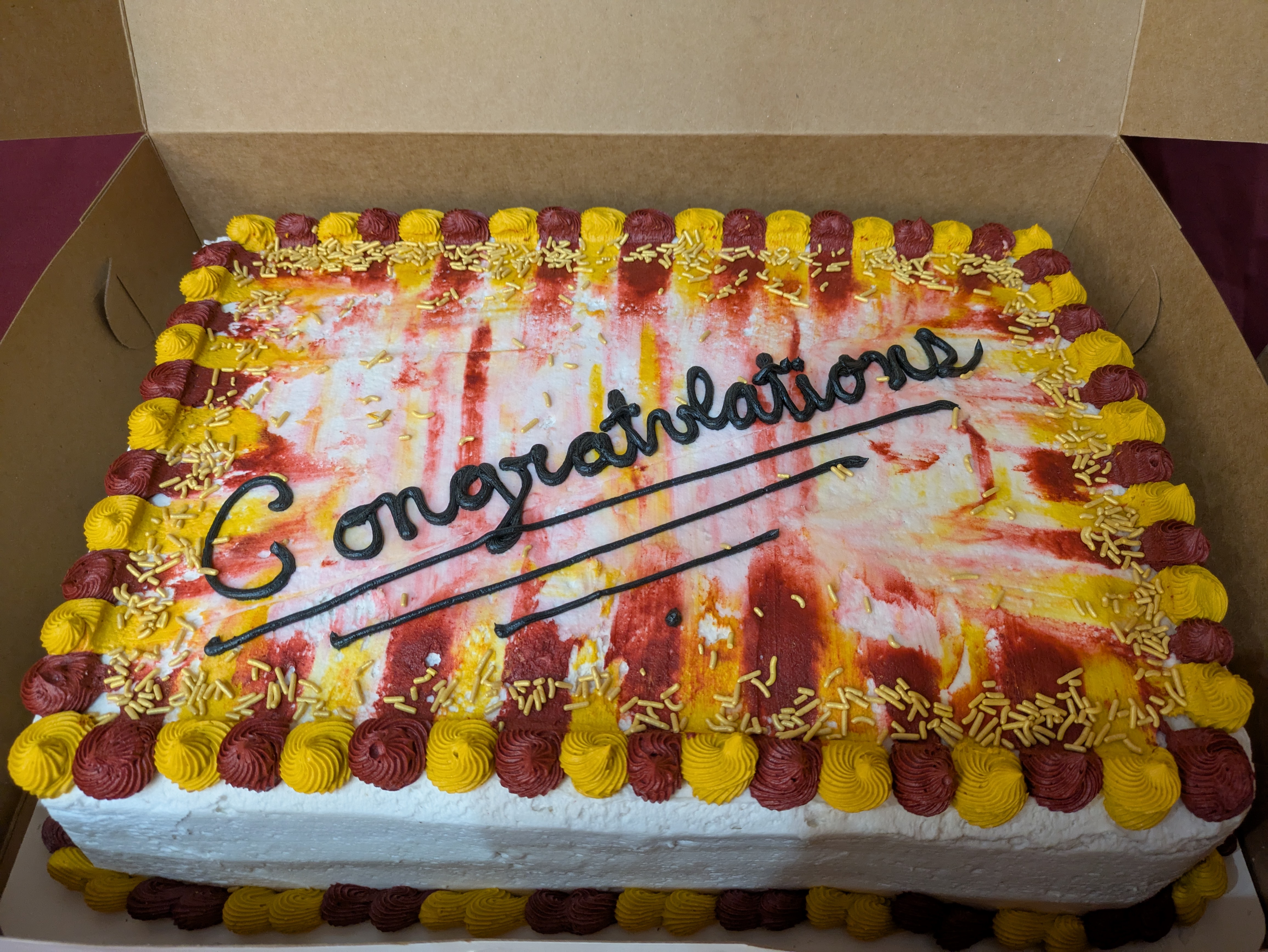"Congratulations" Cake