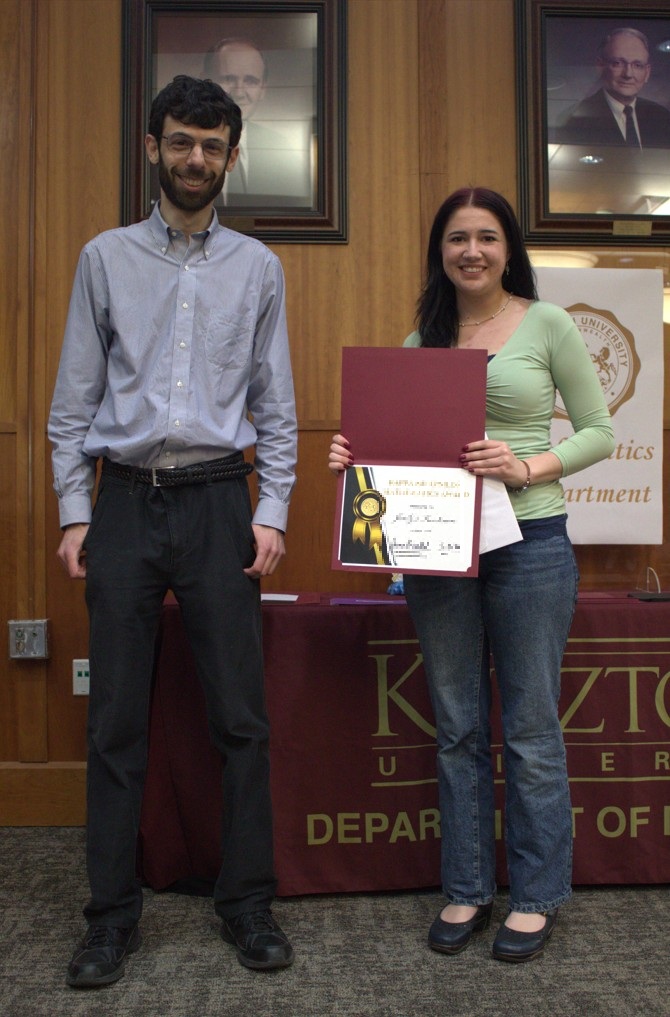 Math Award Winner