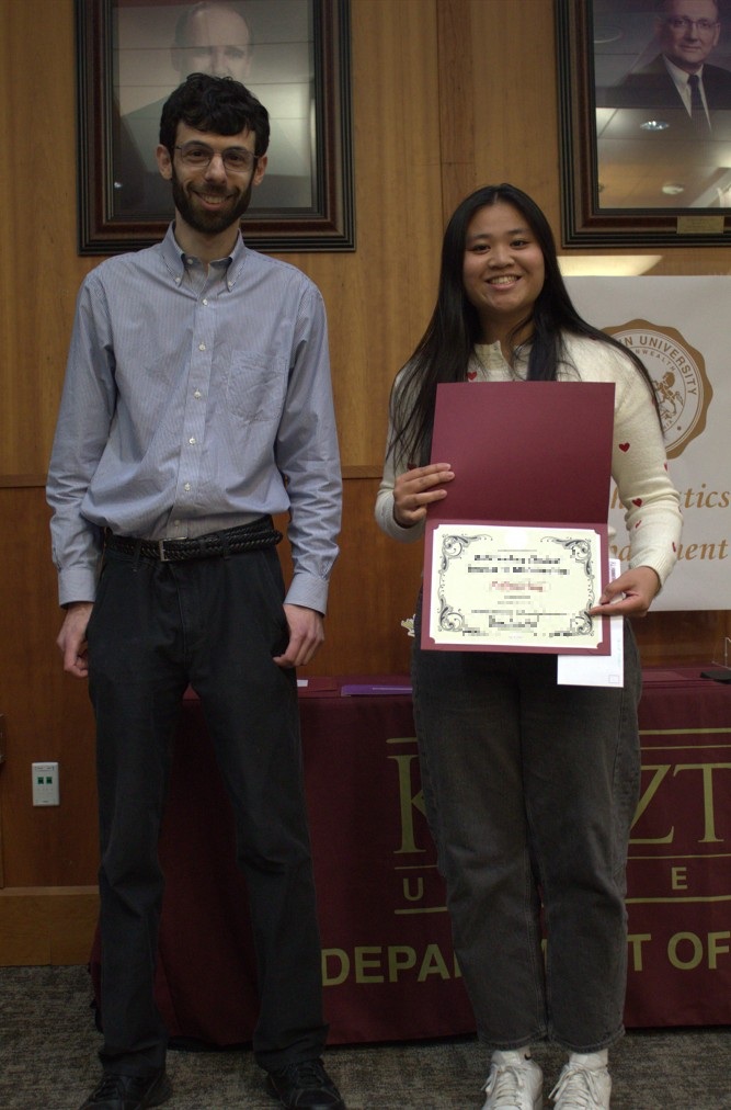 Math Award Winner