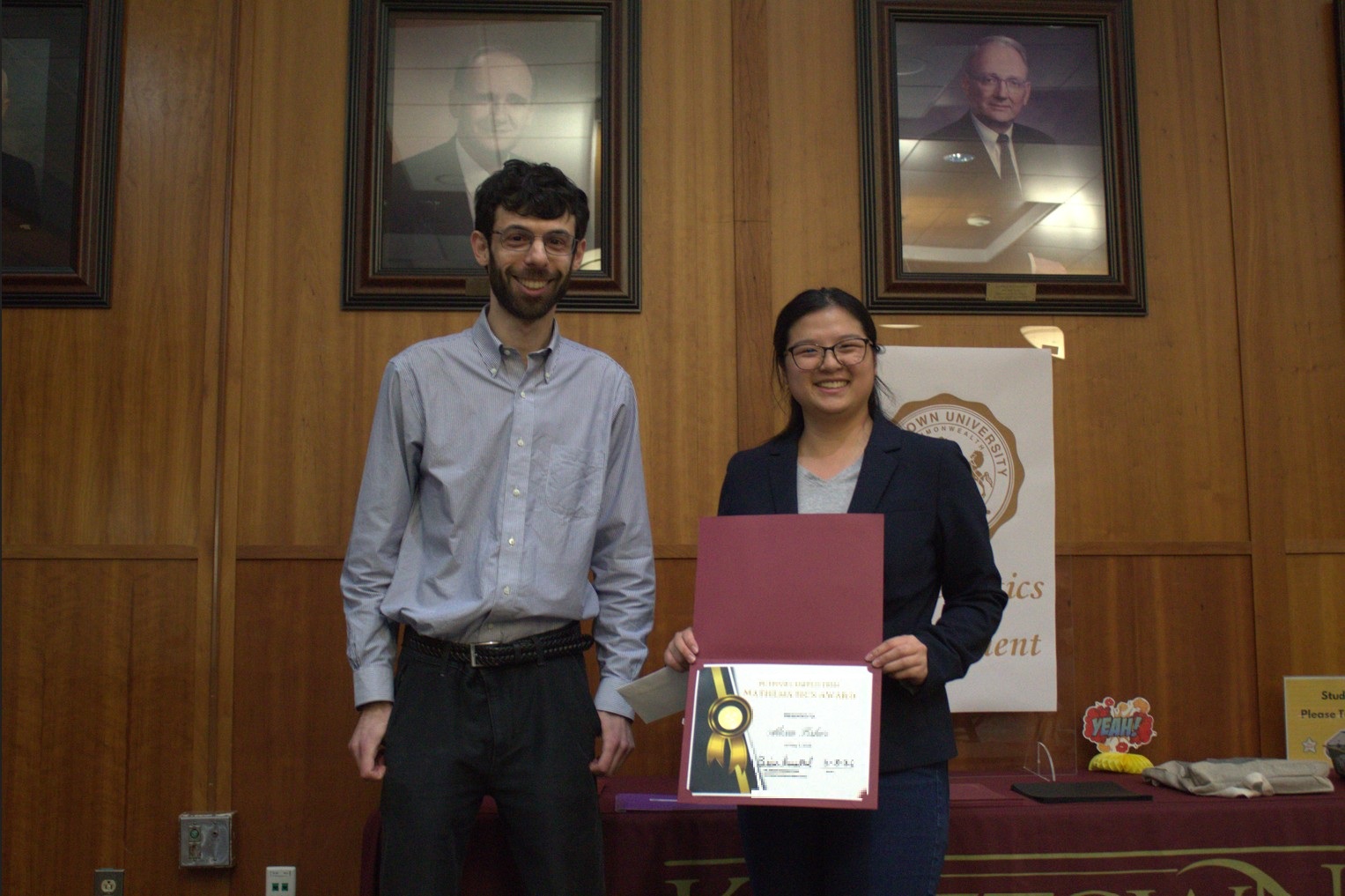 Math Award Winner