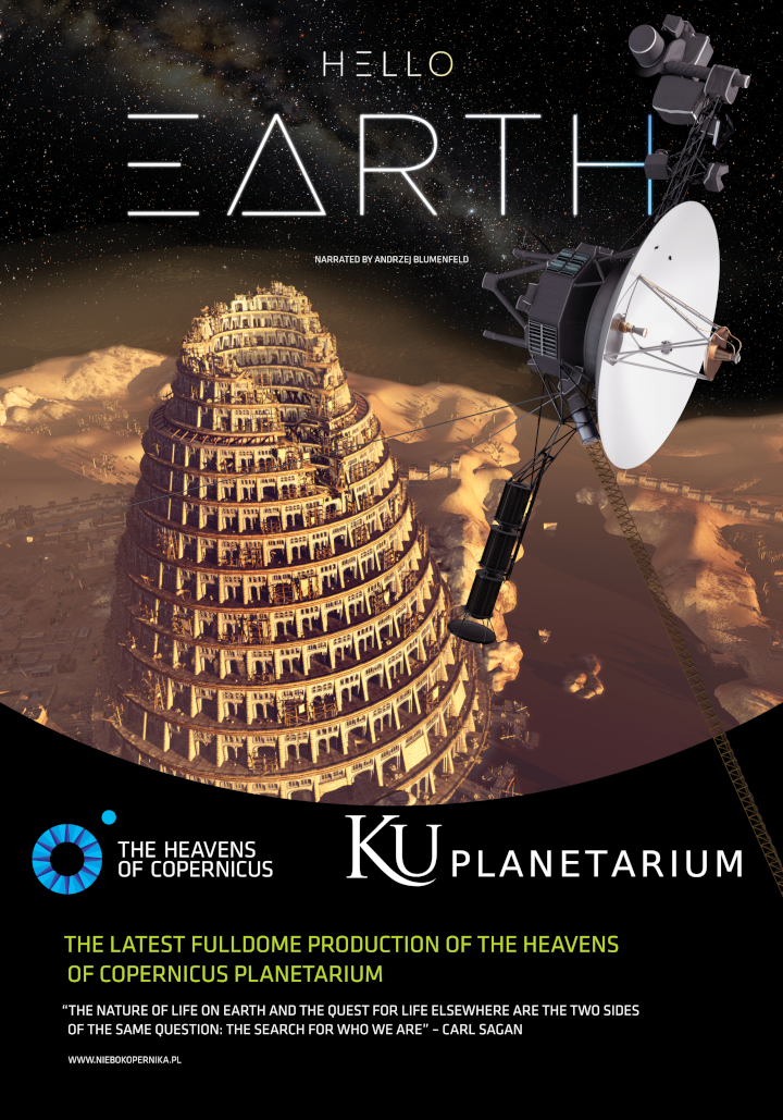 A poster for the "Hello Earth" planetarium show