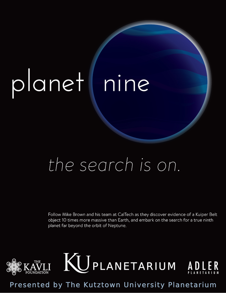 Poster for the "Planet Nine" planetarium show