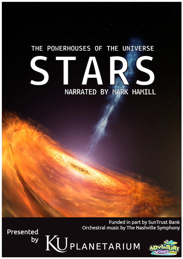 poster for the "Stars: The Powerhouses of the Universe" planetarium show