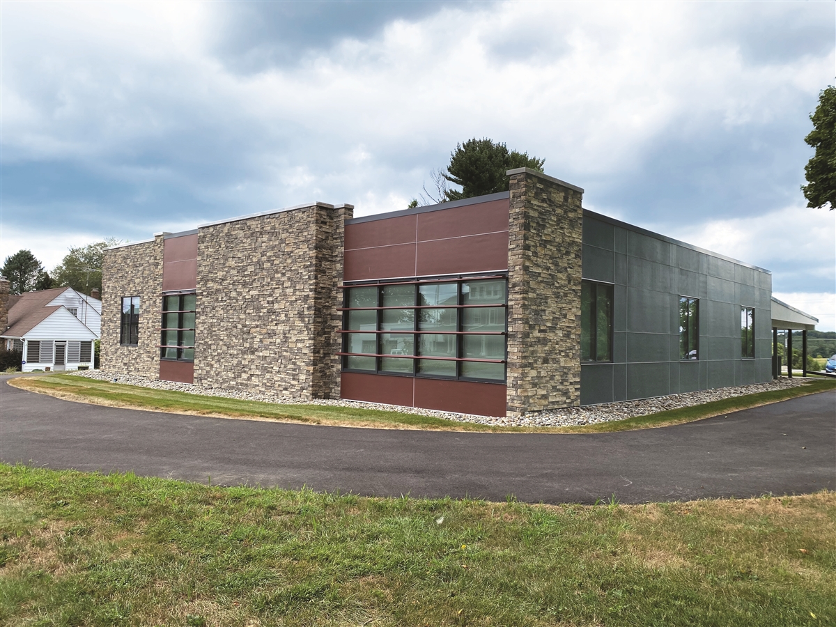 Image of the exterior of the Heritage Center Library