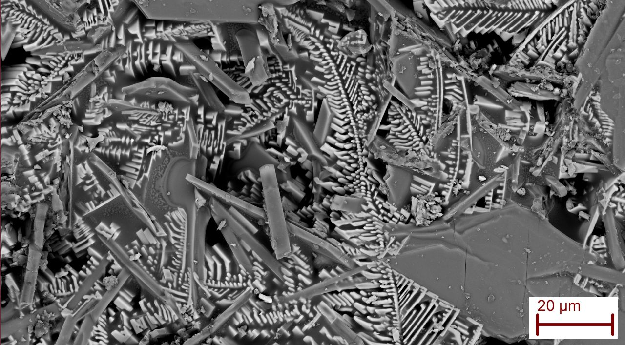 Ceramic glaze crystals by artist gwendolyn yoppolo