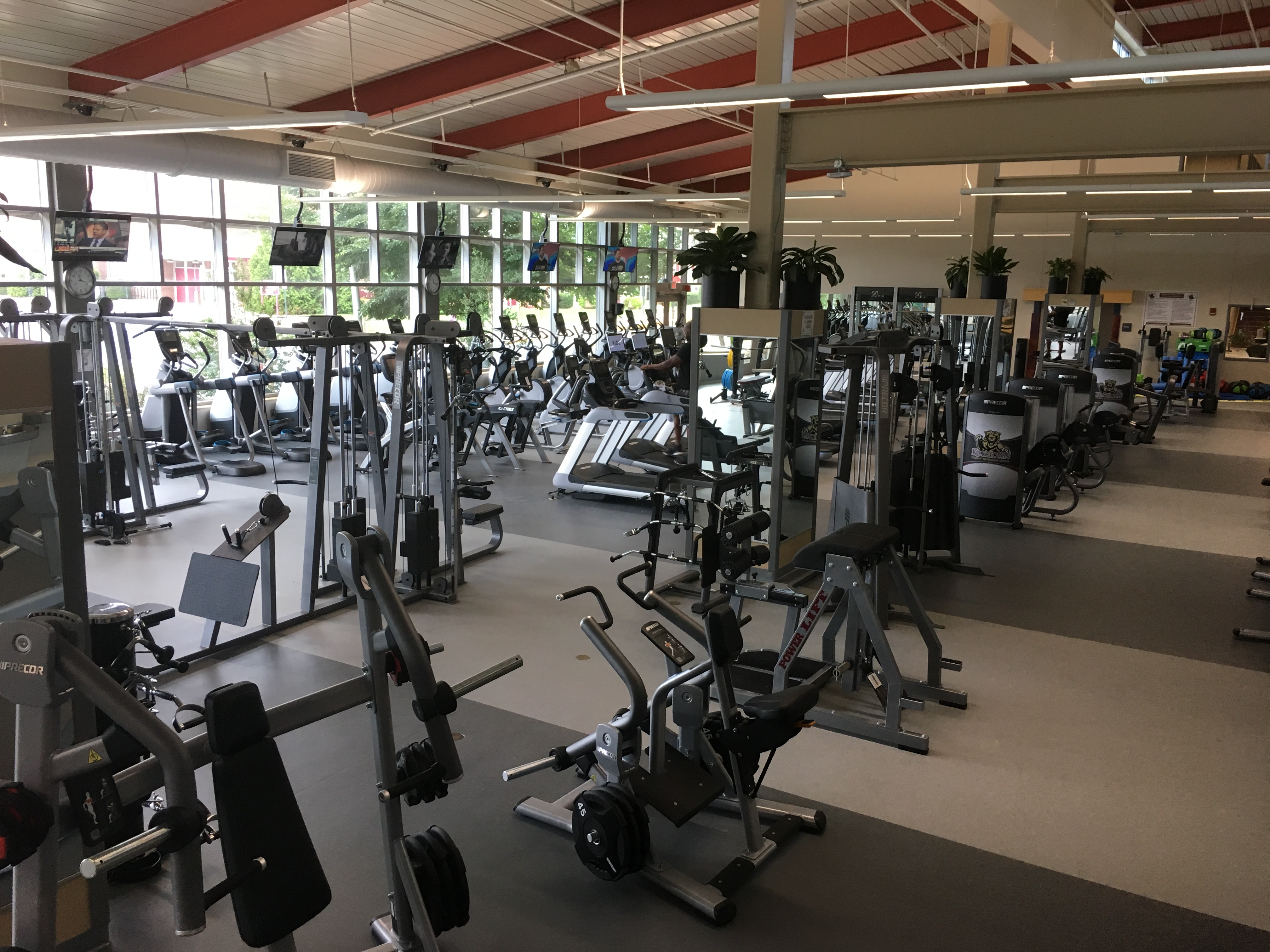 Student Recreation Center Fitness Area, currently empty