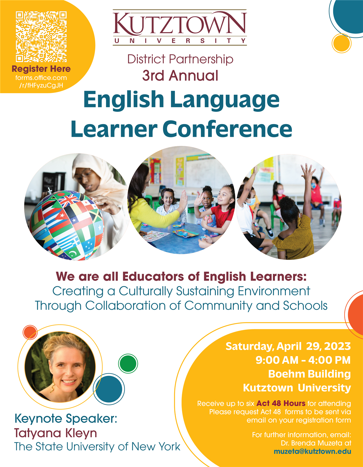 flyer for 2023 ELL conference