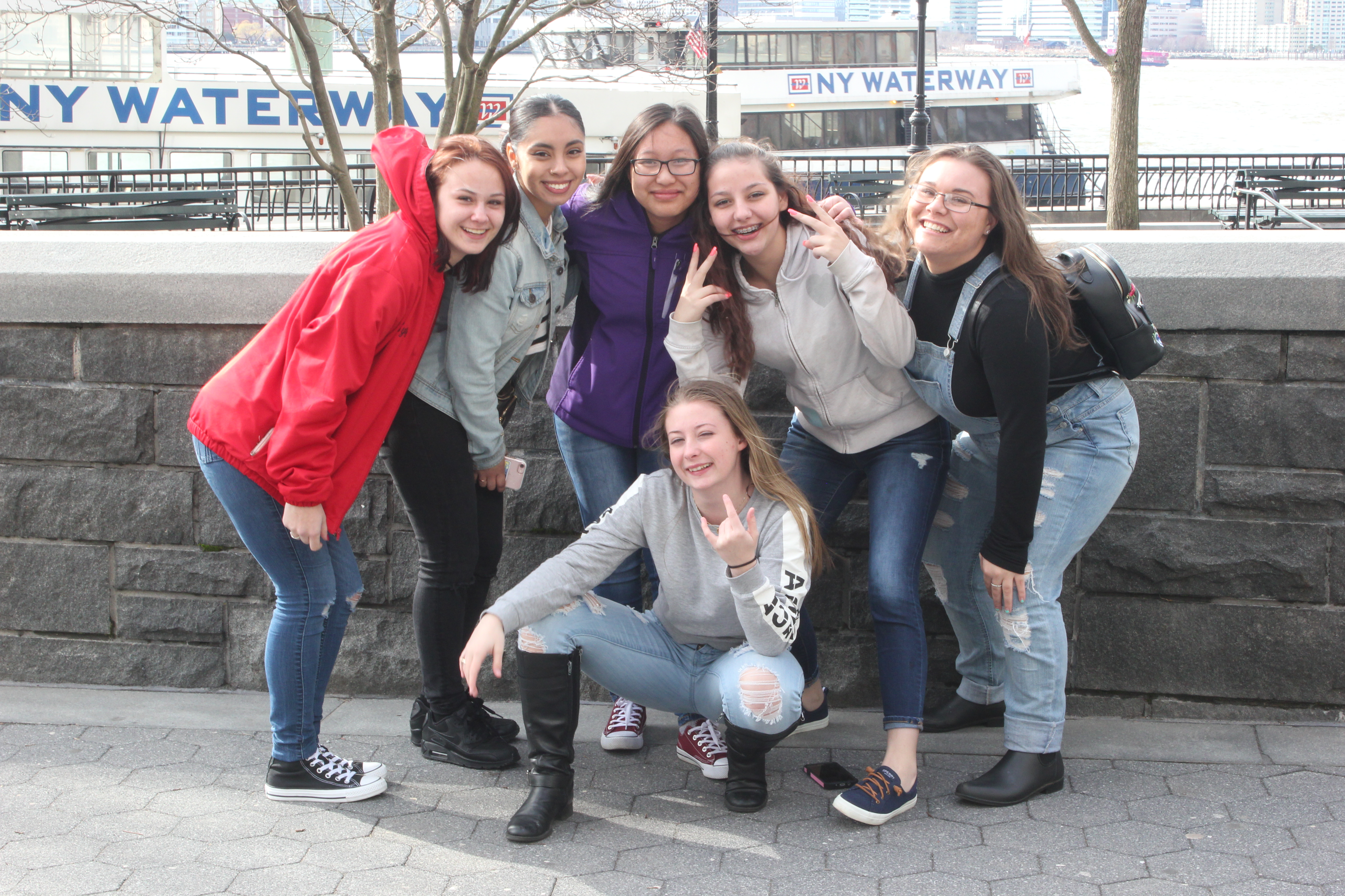 Group of TRIO students on NYC trip