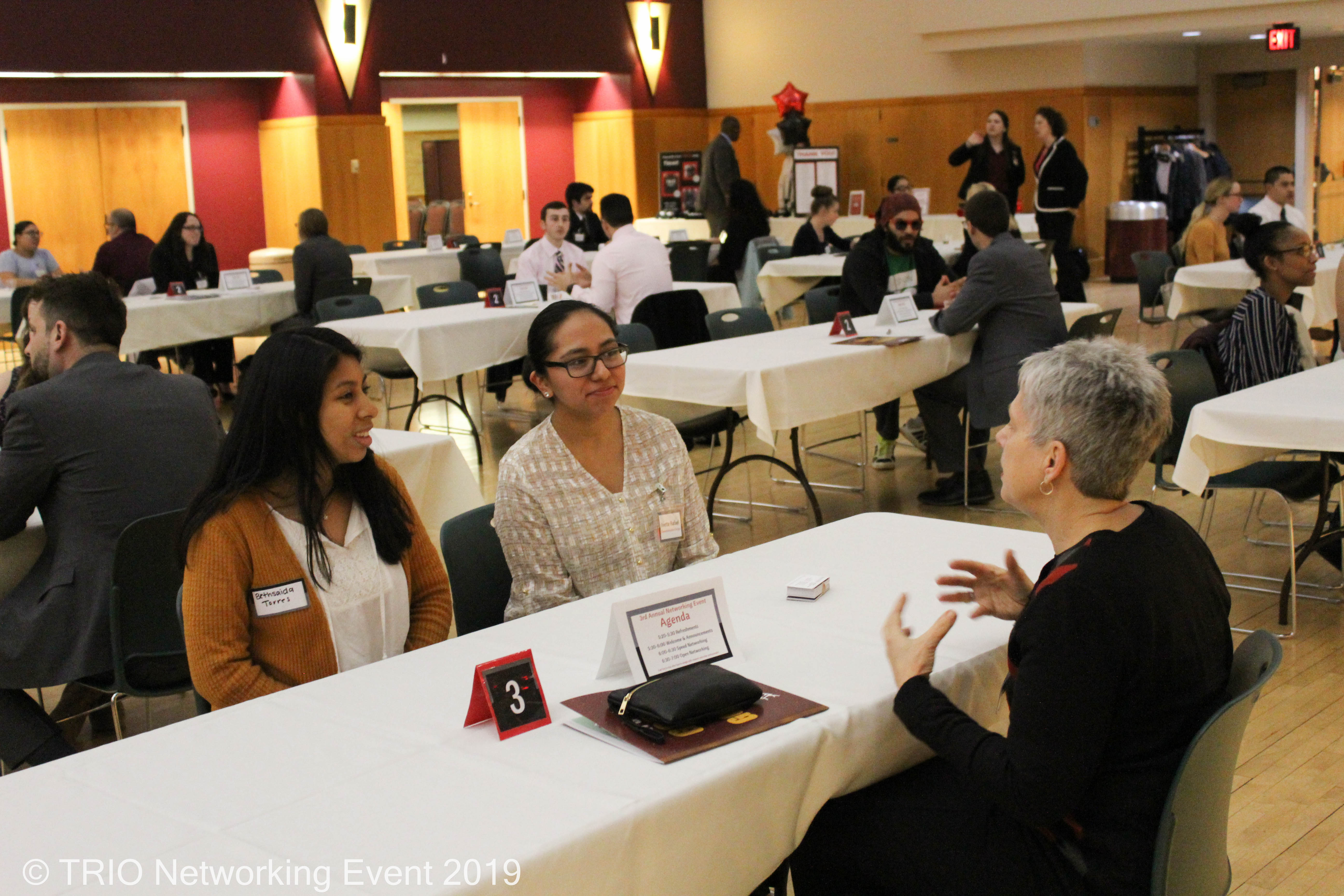 TRIO Students participating at the annual networking event