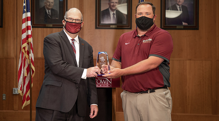 President Hawkinson and Jim Clements