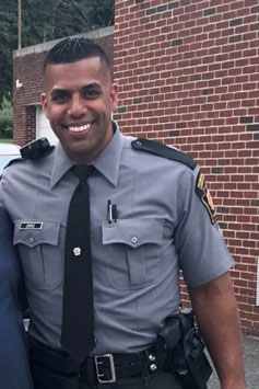 Photo of Giovanni Ortiz '14 Pennsylvania State Police Trooper.