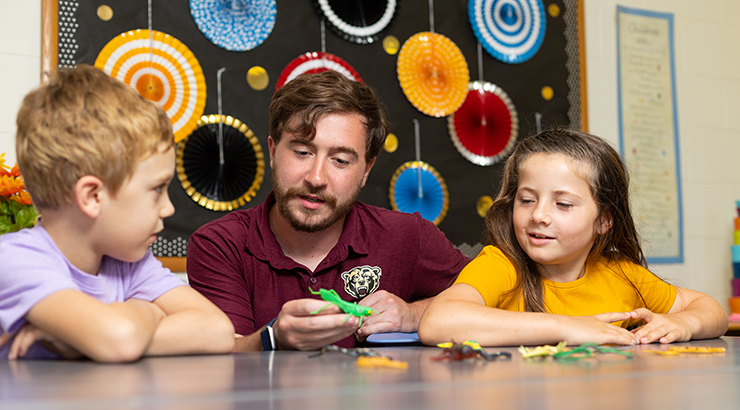 Teacher and students in classroom