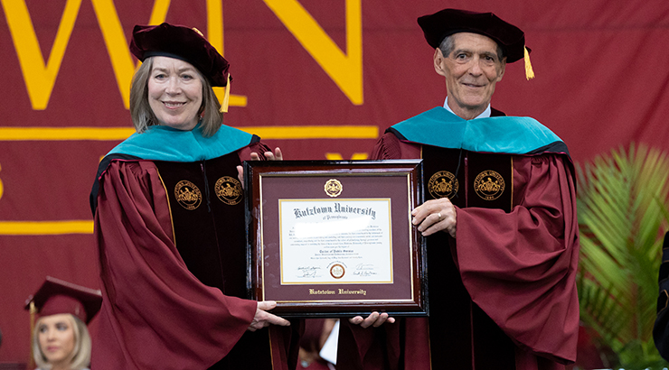 Kutztown University Awards Honorary Doctorate to Sandra L. Corpora '69 and Placido "Pat" A. Corpora