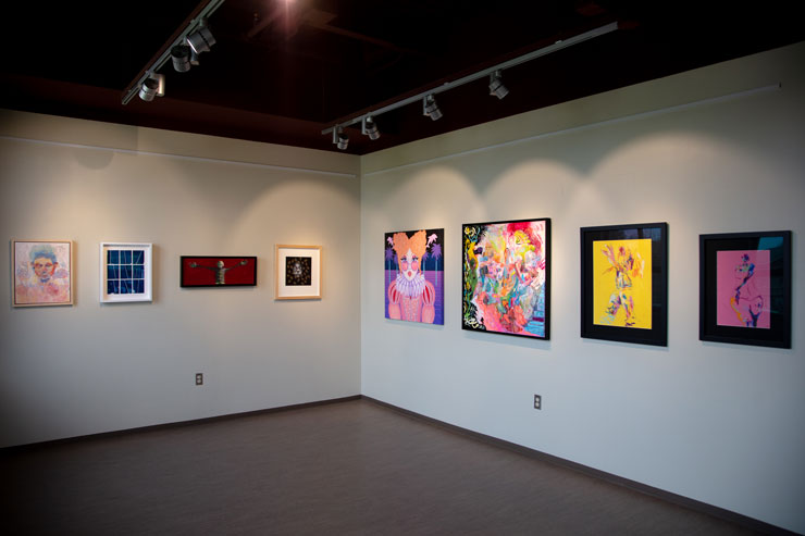 Image of art exhibition in the gallery