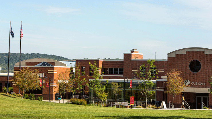 A photo of the McFarland Student Union building.