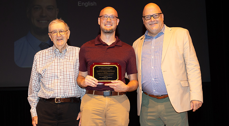 Fillman accepting awards
