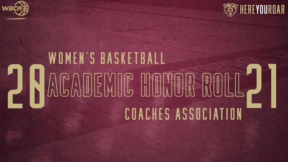 WBCA Women's Basketball 2021 Academic Honor Roll Coaches Association graphic