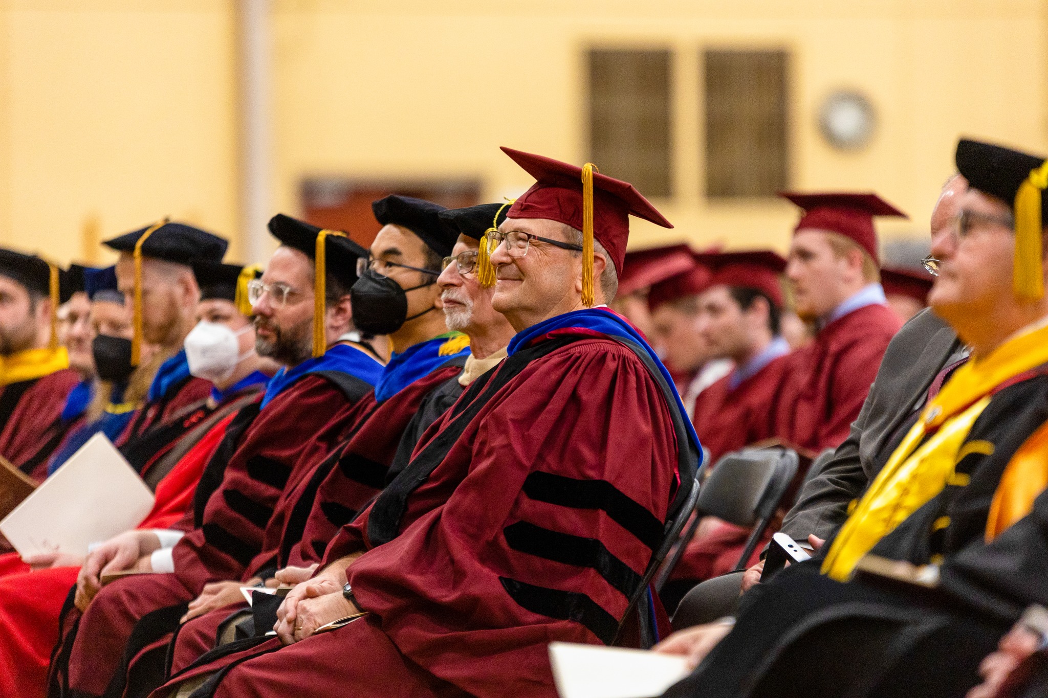 Faculty at December undergraduate ceremony