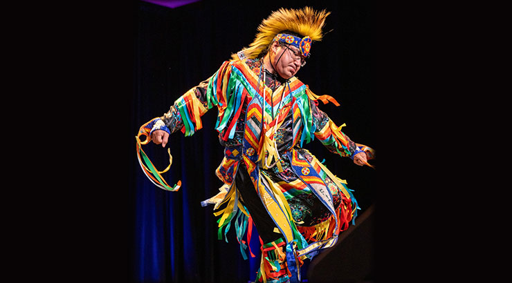 Photo of Delwin Fiddler Jr. (Hehakapa Mahto - Elk Bear)