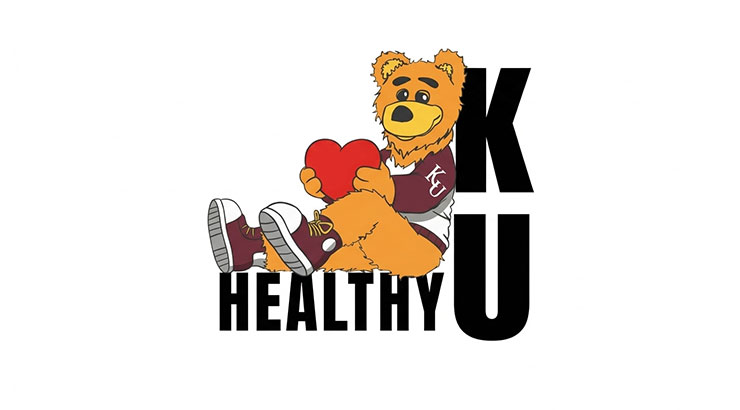 Avalanche with a heart sitting on Healthy KU