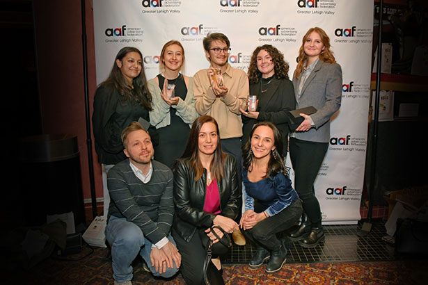 Communication Design Students group photo at Addy Awards