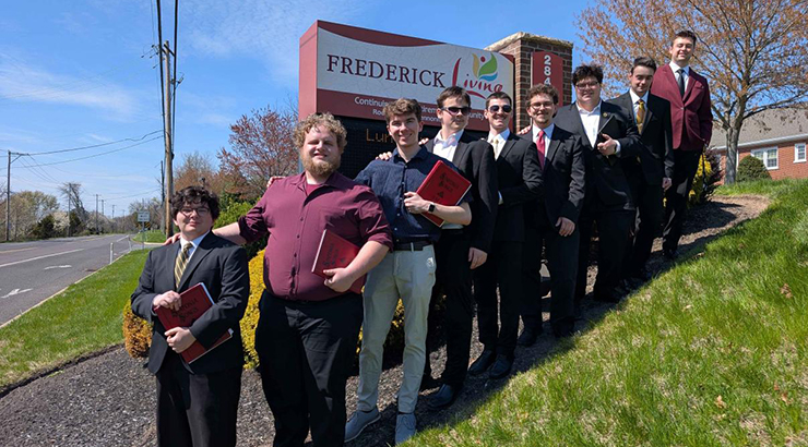 Group photo of Phi Mu Alpha Sinfonia