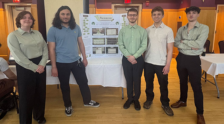 Kylee Hager, Evan Mohr, Michael Colandene, Dylan Derstine and Michael Germanetti