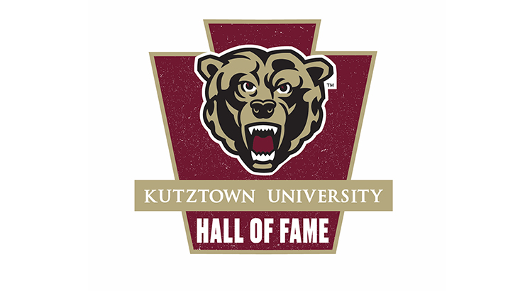 Logo of Kutztown University Hall of Fame, with the bear head logo