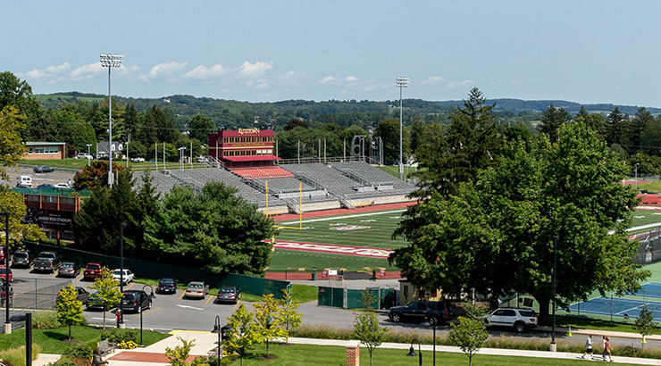 Andre Reed stadium with trees