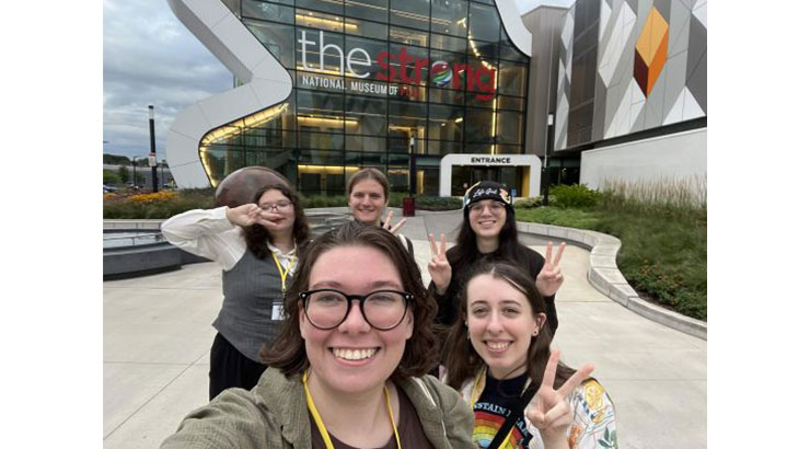Group of people in front of Strong Museum