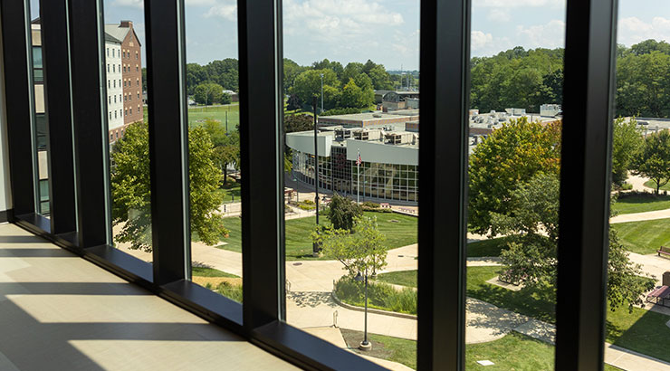 south dining hall from johnson hall