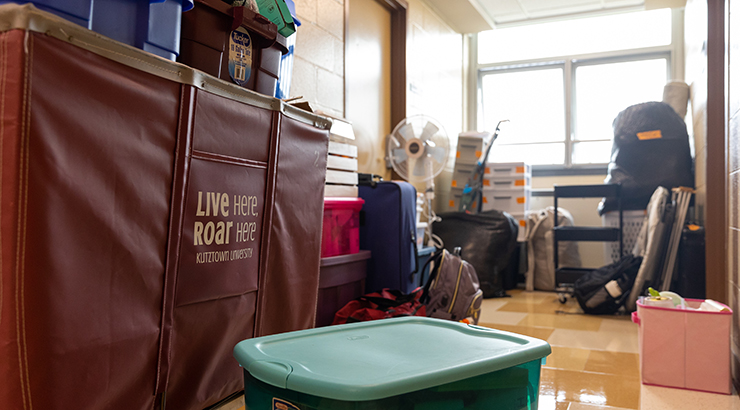 moving items in a hallway