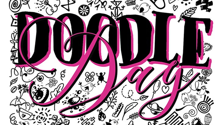 Artistic image of doodles with the words DOODLE Day