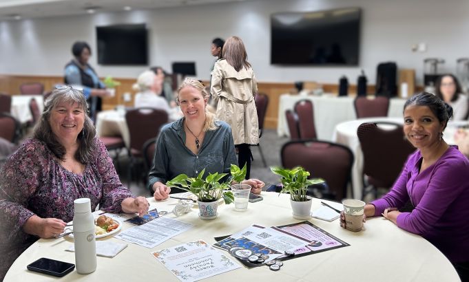 Group sitting at table