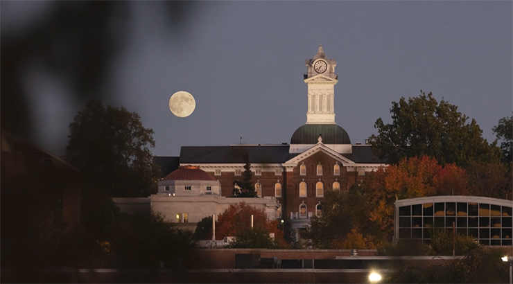 Old Main at night