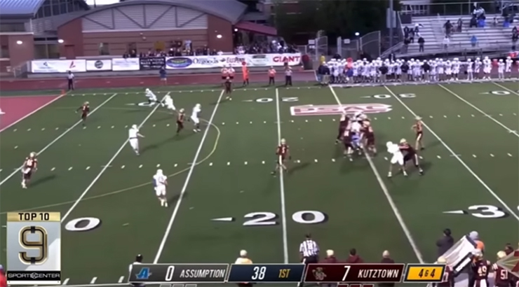 Golden Bear Football featured on ESPN Sports Center Top 10