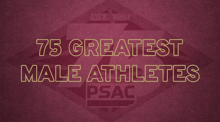 KU's places 5 on PSAC's greatest male athletes graphic