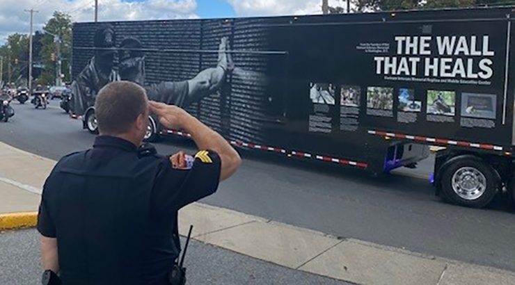 Wall That Heals tractor trailer